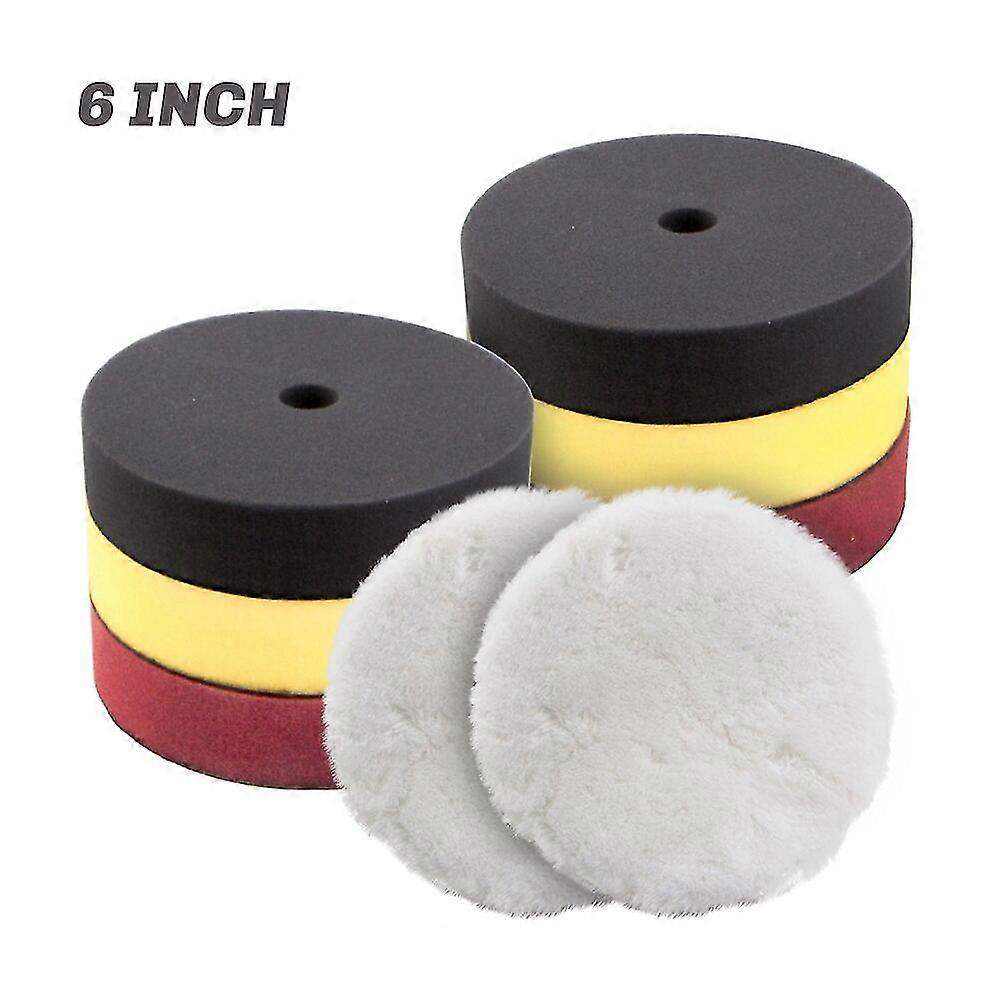 6 polegadas carro polimento esponja buffing pad buffer pads buffing pads para carro da ro ga buffer polisher batoca