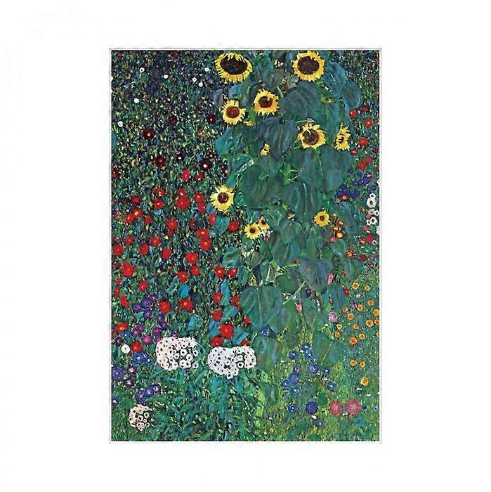 Gustav Klimt Garden Mounted Print