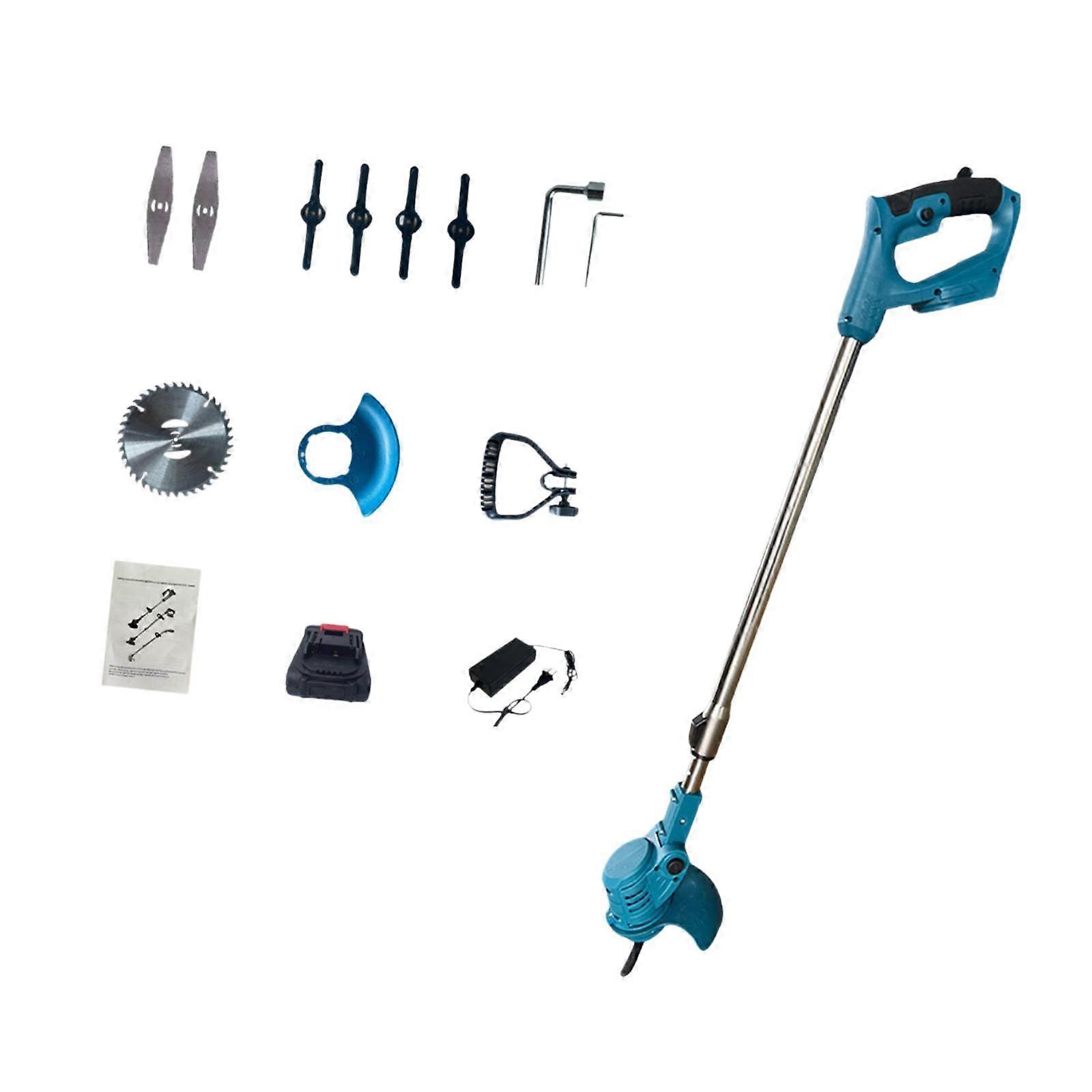 Weed Wacker String Trimmer 21V Edger Lawn Tool Stainless Steel Grass Trimmer