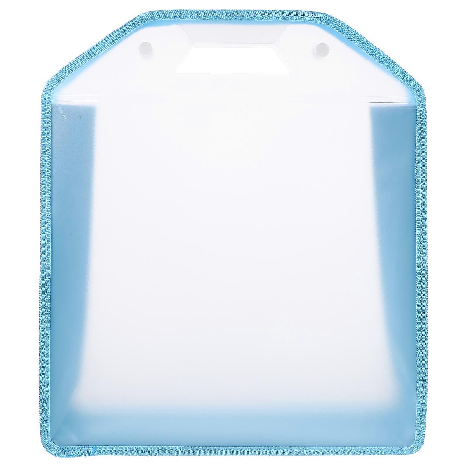 Useful Folder Handheld File Pouch Plastic Reusable File Storage Bag Document Pouch