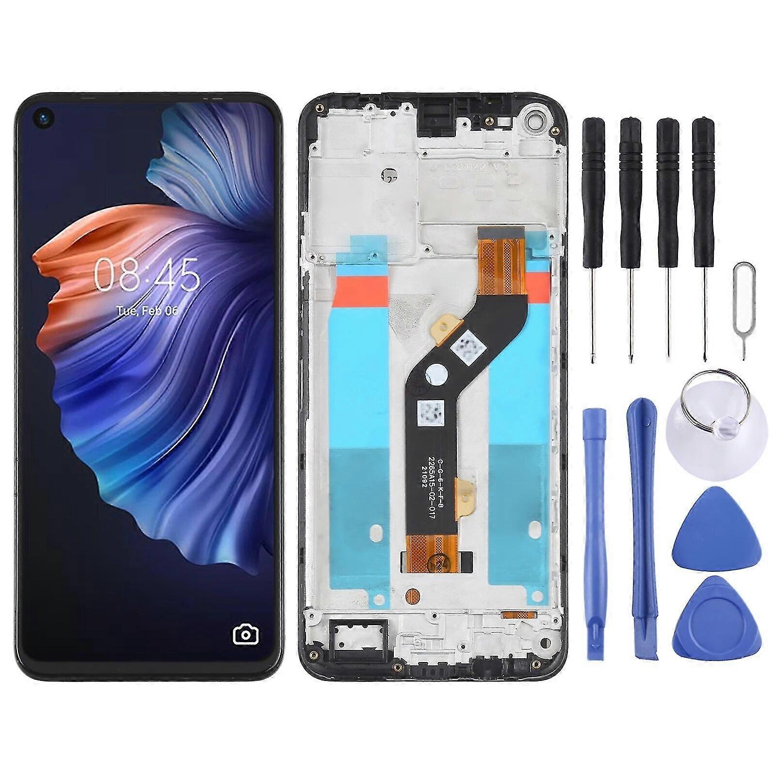 Oem Lcd Screen Compatible Tecno Camon 17 Digitizer Full Assembly With Frame