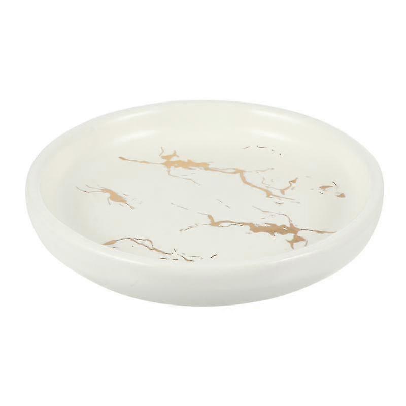 ソープディッシュホルダーホームバスルームハンドソープディッシュセラミックソープトレイシャワーソープホルダー|ポータブルソープディッシュホワイト