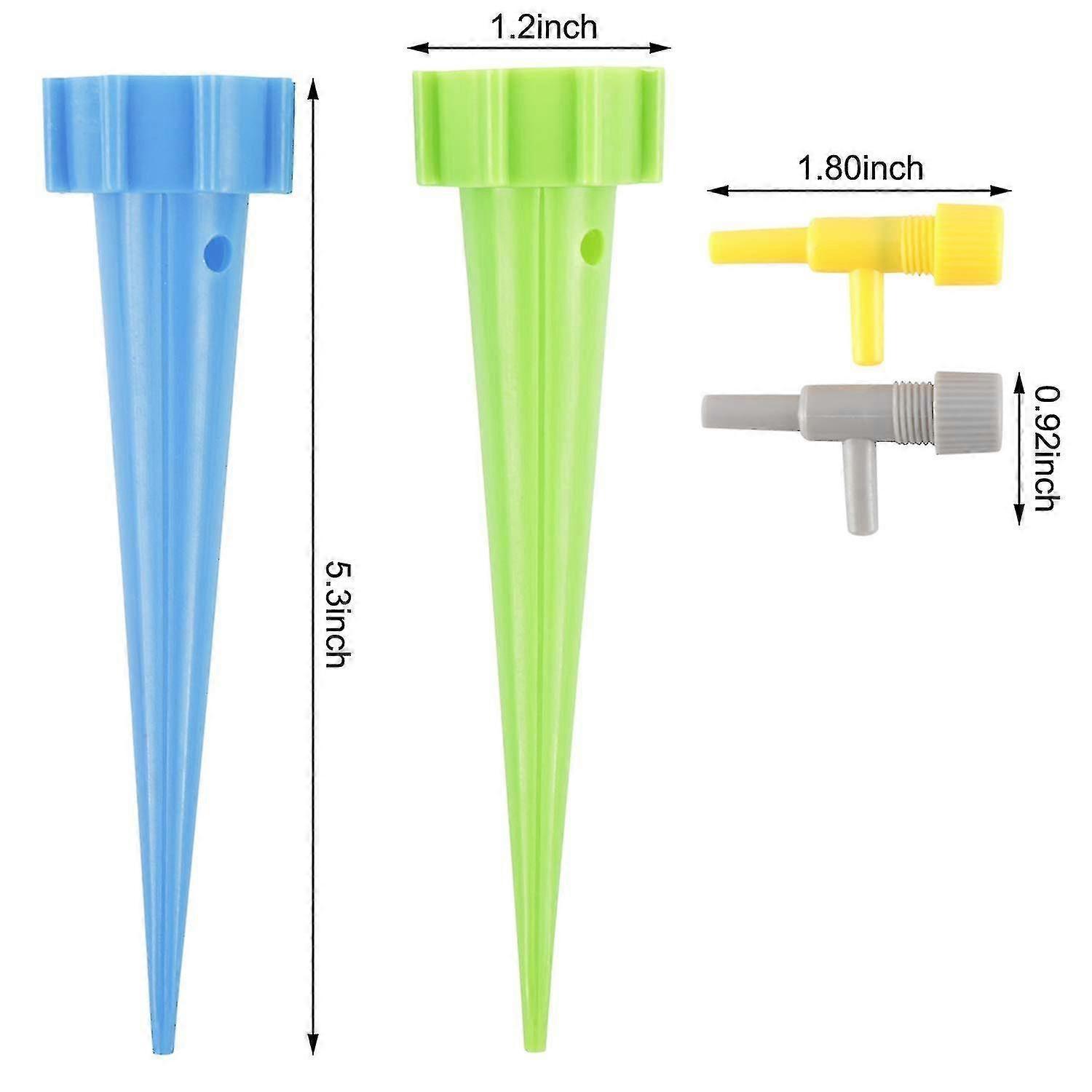 Self Watering Spikes 12pack Slow Release Control Valve Switch Automatic Watering Devicesadjustable Plant Watering Devices For Outdoor And Vacation Pla 639b3415572c4f15