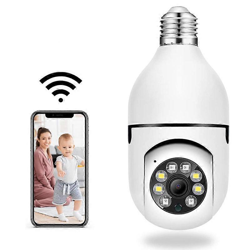 360 Panoramic Bulb Camera 1080P Night Vision Two Way Audio Smart Motion Detection Camera