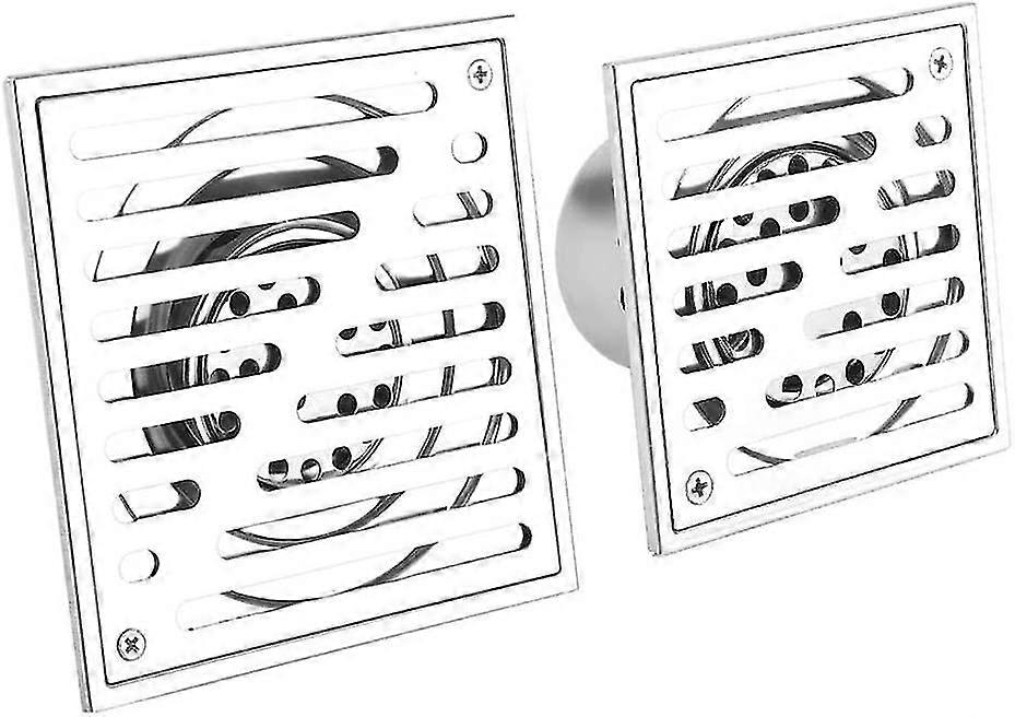 Fyrkantig duschbrunn, golvavlopp, badrumsgolvinsats, golvavlopp med avtagbart sillock, kromfinish, igensättningsskydd för kök, badrum, garage A