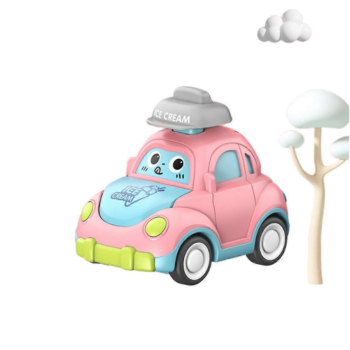 子供向けのスマートな自動運転車、幼児向けのプレスアンドゴーカーおもちゃ1-3