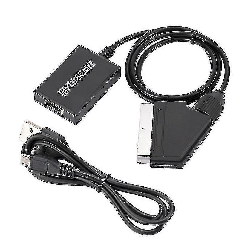 hdmi to scart converter 1080p hd audio video adapter for hdtv dvd sky box stb