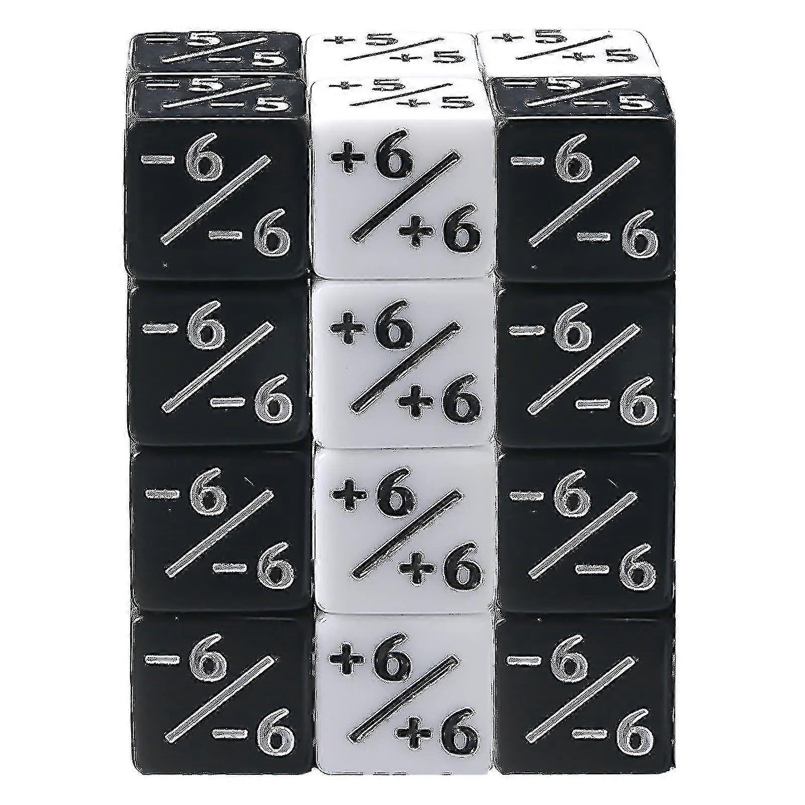 24pcs Dice Counters Token Dice, Cube Loyalty Counter Dice, Token & Loyalty Dice Mtg Gifts