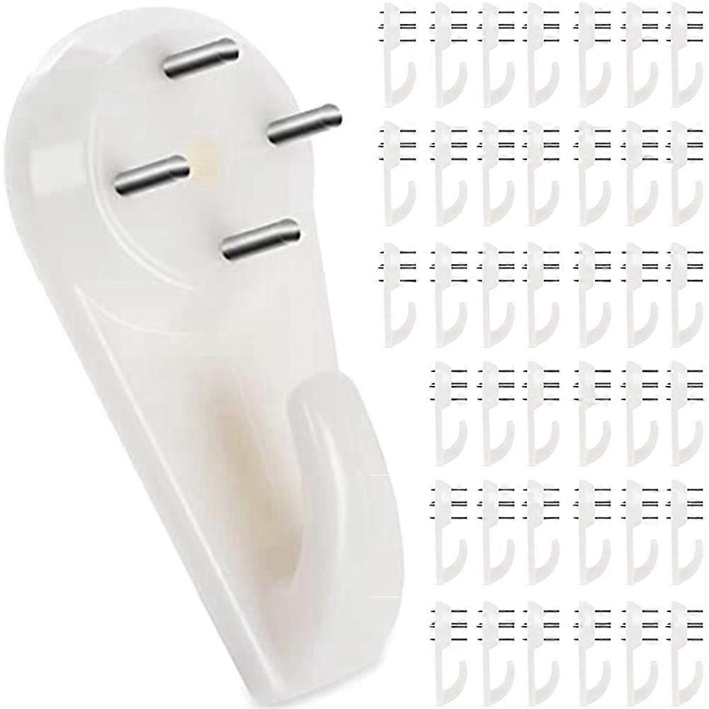 Stucco/Concrete Wall Hooks, No Damage Hook Hanging Kit, No Drilling Required, 40