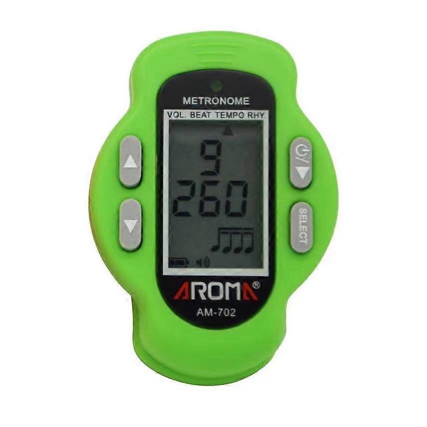 Aroma Mini Metronome Clip-on Music Digital Electronic Tempo Rhythm Instruments USB Rechargeable Digital Clip-On Metronome