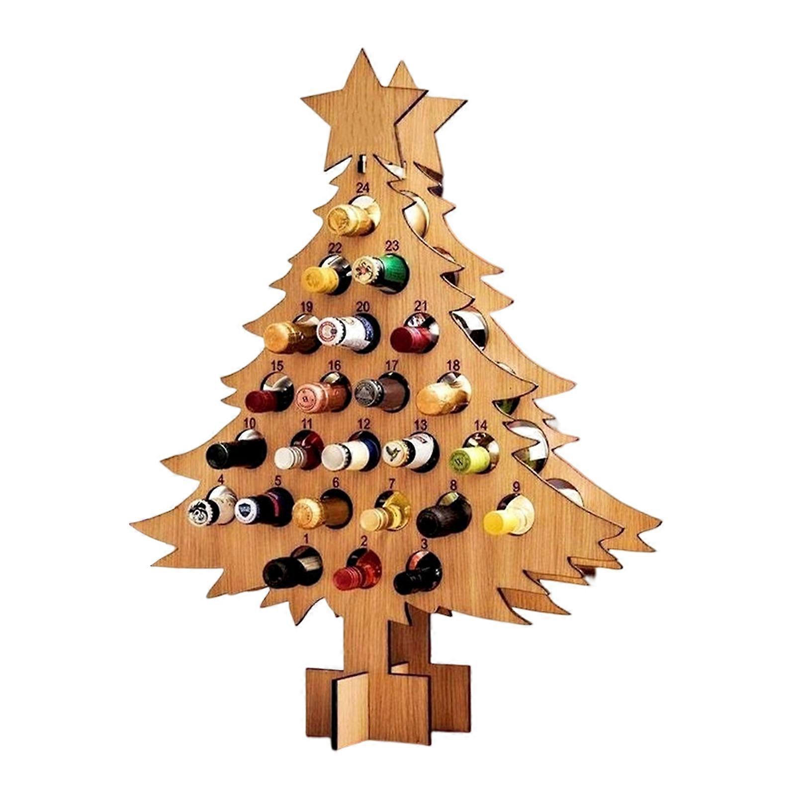 Christmas Decorations Christmas Tree Advents Calendar 24 Days Christmas Party Decor Countdown Wine
