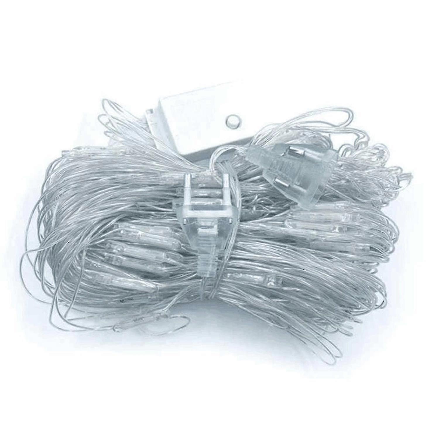 Net Mesh String Lights Waterproof, 8 Lighting Modes, 96 Light Bulbs for Outdoor Indoor, Curtain Deco