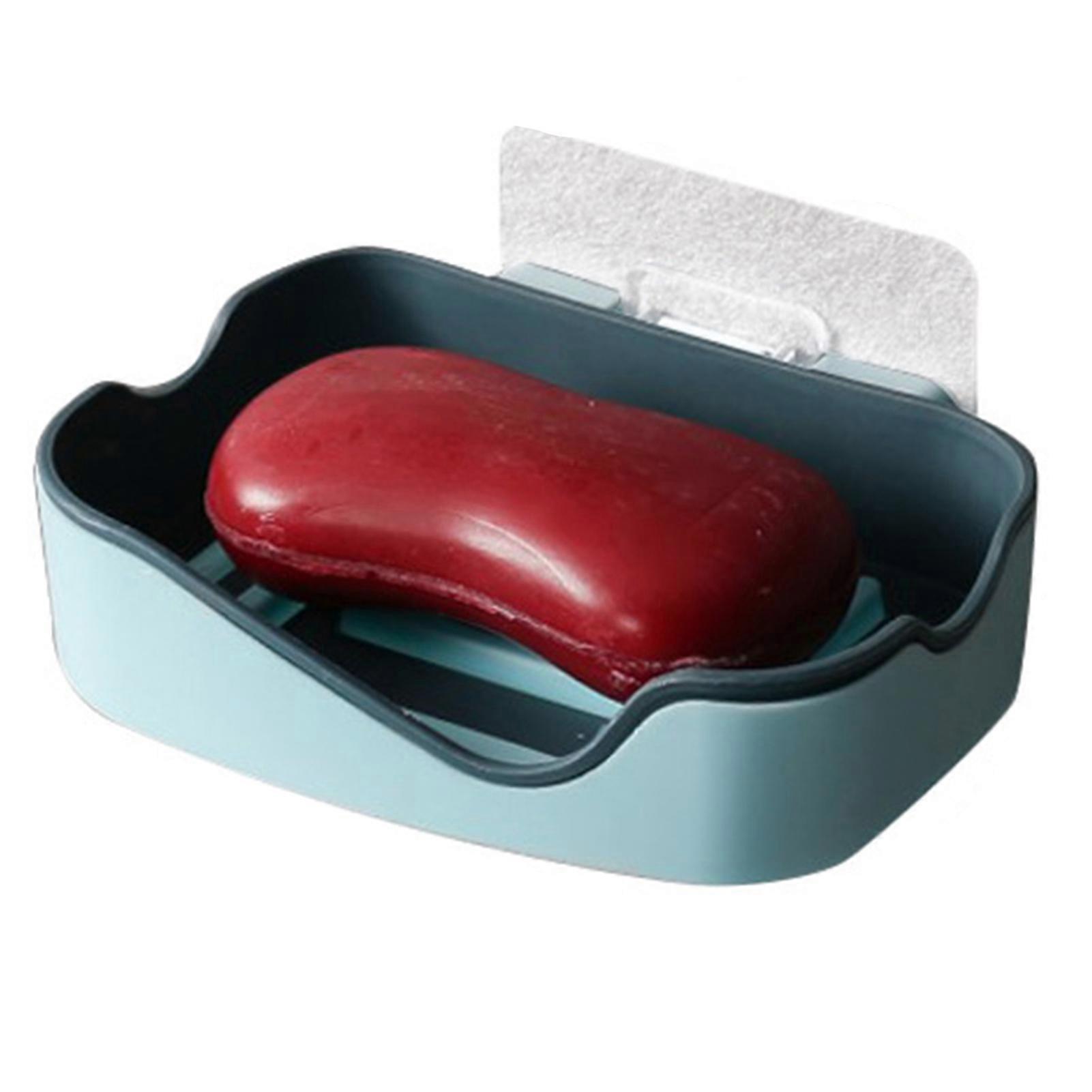 Double-layer Soap Container Sturdy Durable Sink Organizer for Bathroom Soap Container