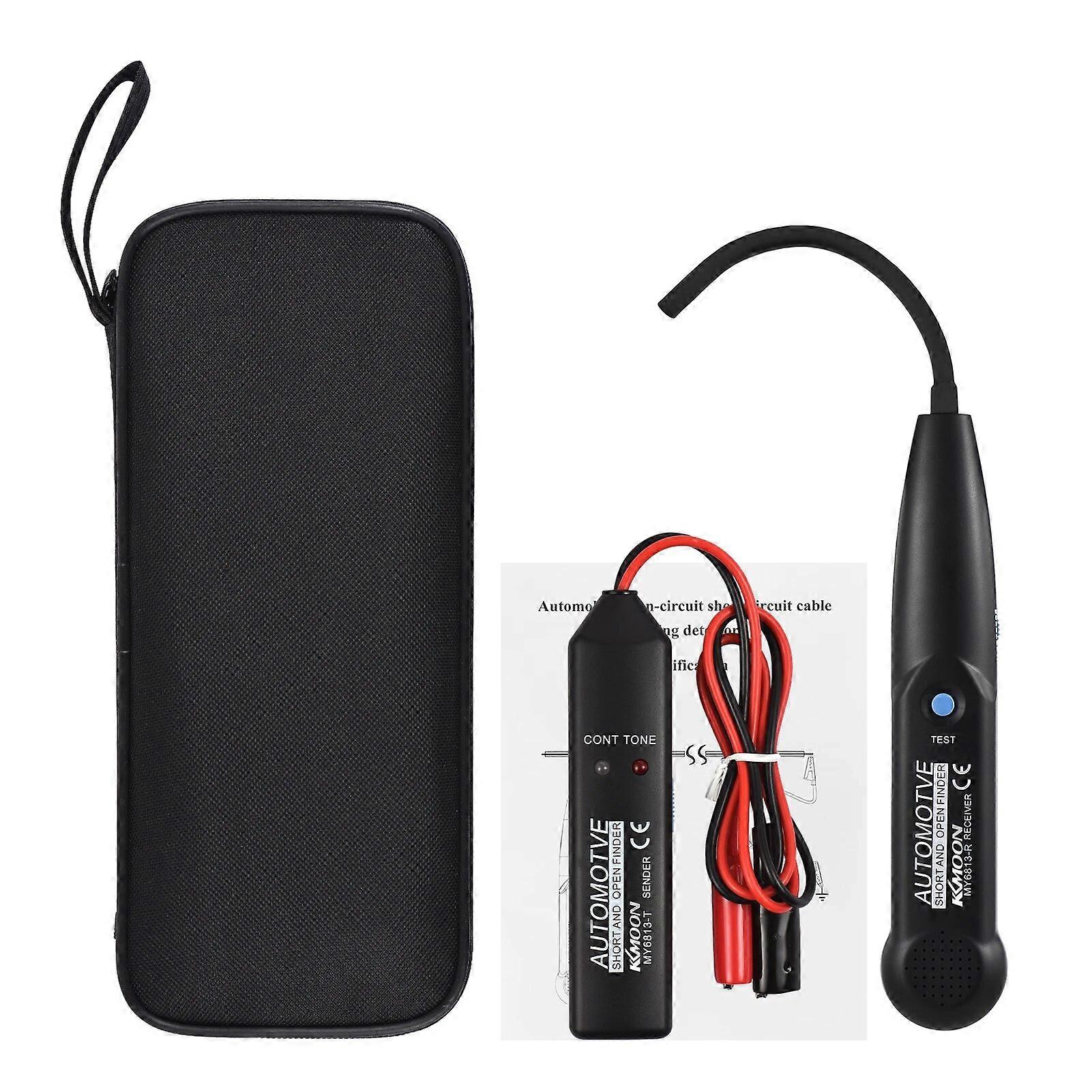 KKmoon MY6814 Automotive Cable Tracer Tone Generator and Probe Kit Wire Break Point Short Circuit Telephone Line Tracke