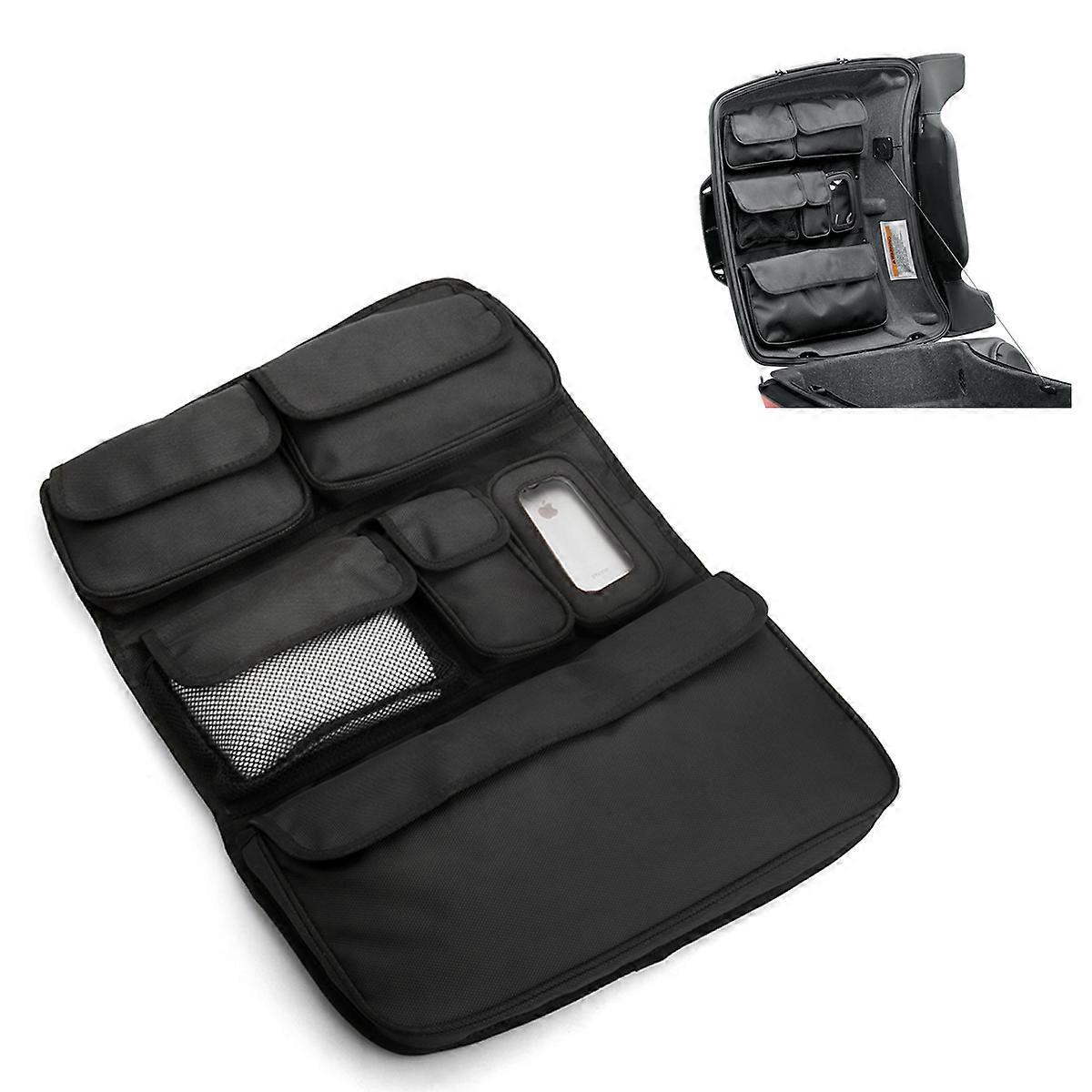 دراجة نارية Tour-Pak غطاء بطانة مجهزة مع منظم تخزين جيب السرج لهارلي تورينغ 2014-2021 الطريق الملك FLHX