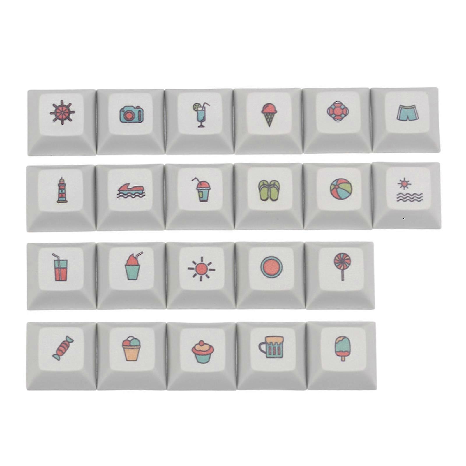 22pcs Keycap Dsa Height Mx Switches Supplement For Cherry Mechanical Keyboard