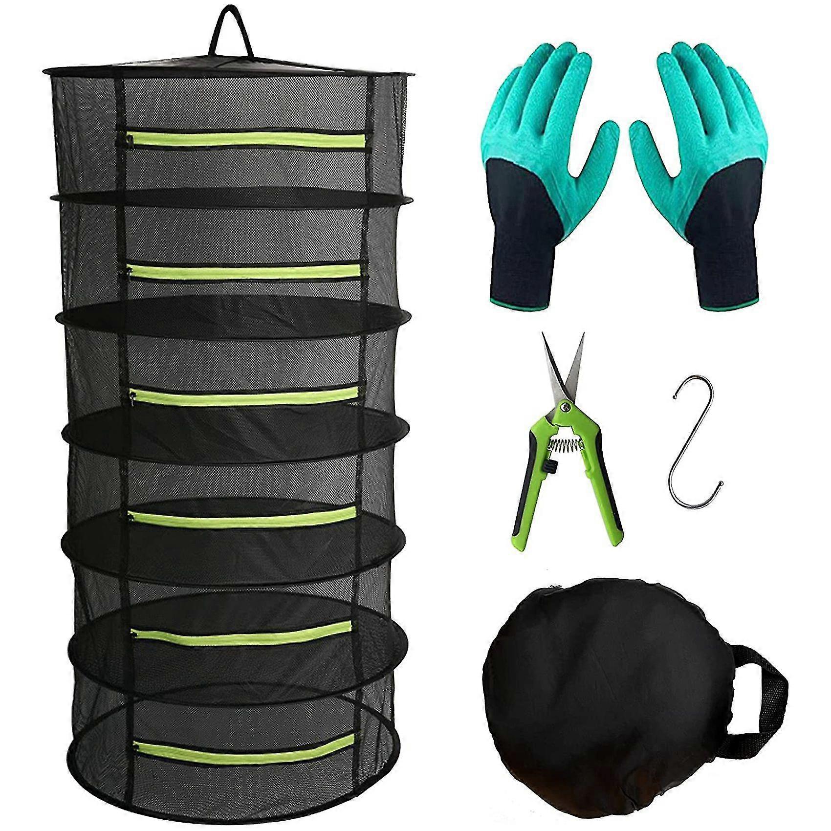 Herb Drying Rack Hanging Dryer Mesh Drying Rack , 2ft 6 Layer