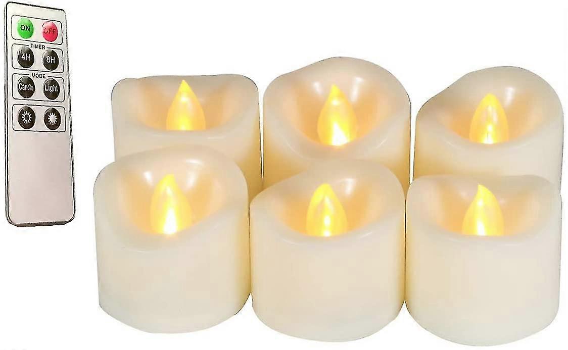 Tea Lights Led Realistic Brigh Led Candles With Remote Control