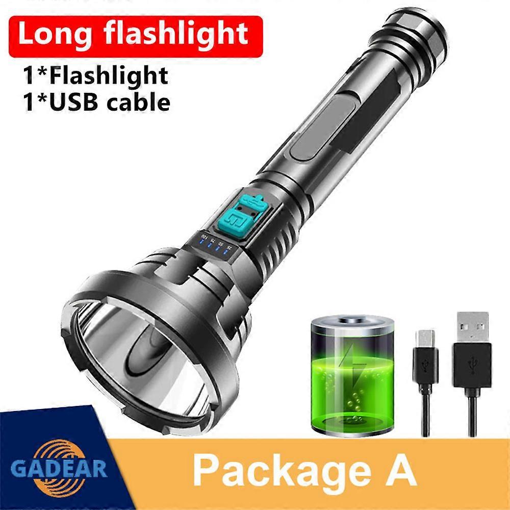 Haute puissance 12000000LM LED lampe de poche Super Bright Torch USB lampe rechargeable