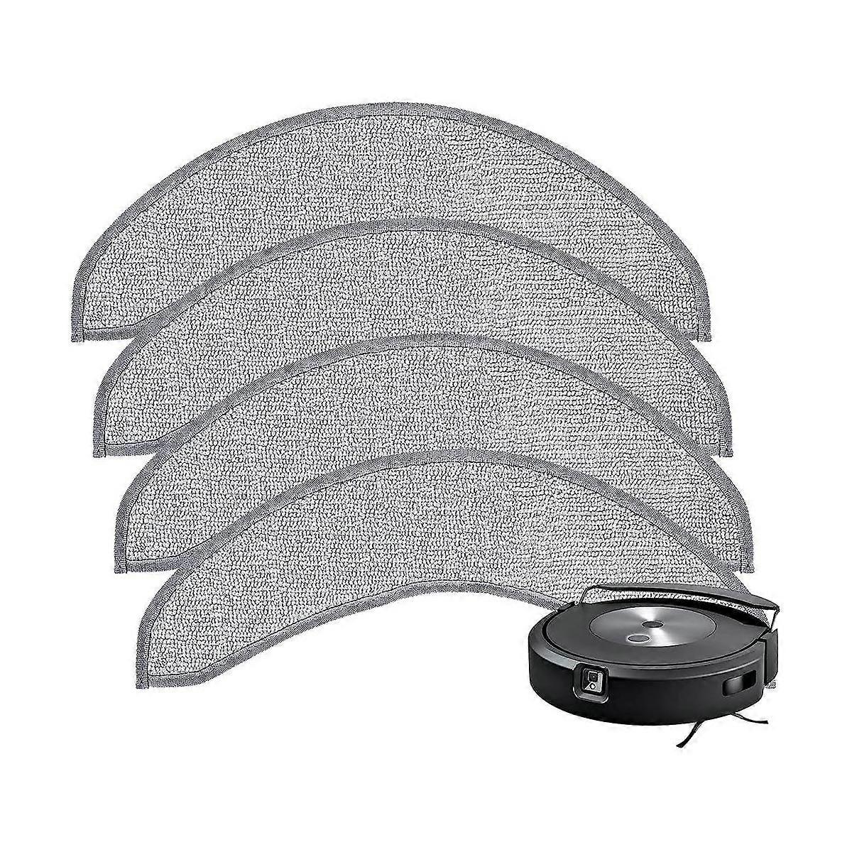 4PCS Replacement Mop Pads for Combo J7+ Robot Vacuum Microfiber Washable Reusable Mopping Cloth