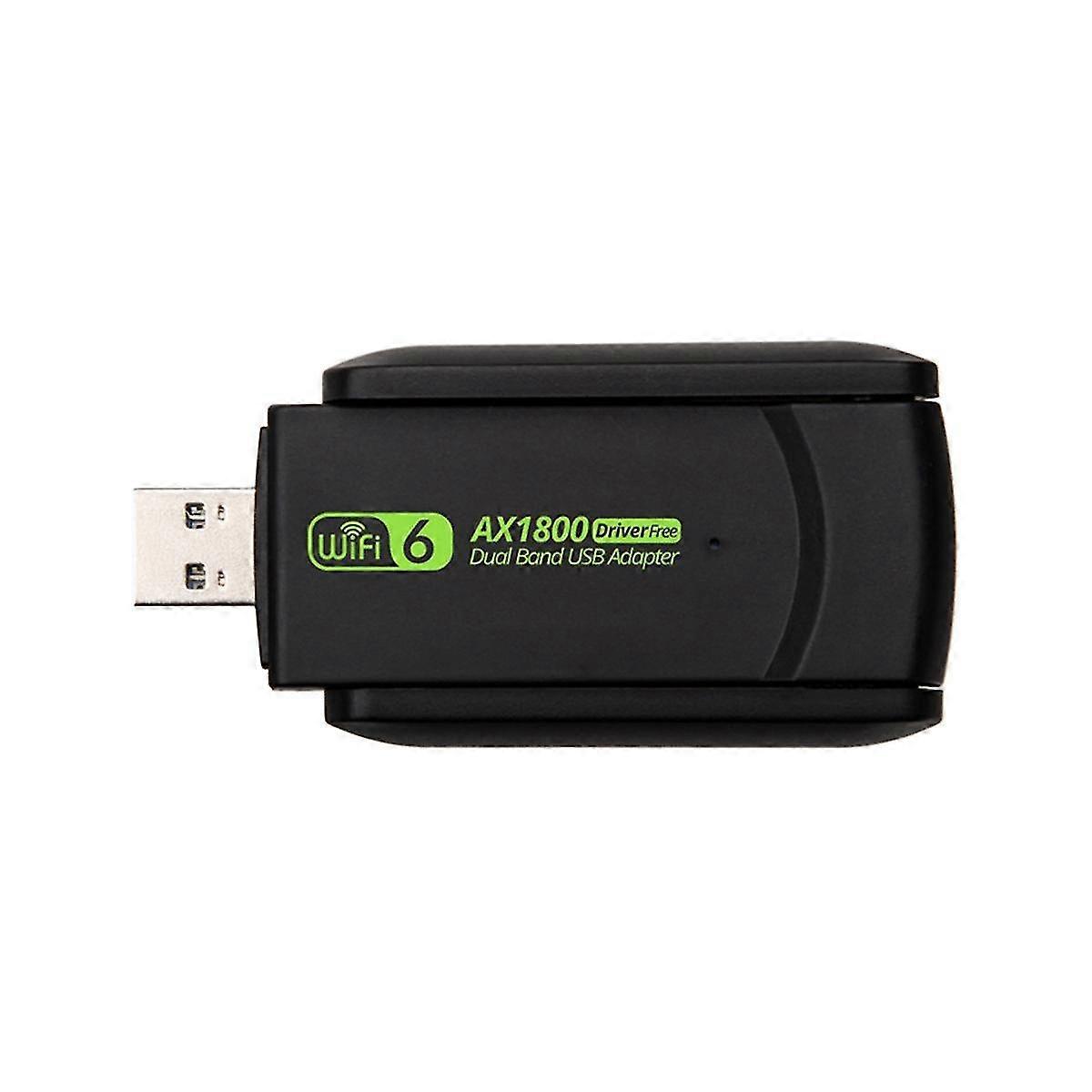 1800mbps Wifi 6 Usb Adapter 802.11ax 2.4G/5ghz Usb3.0 Draadloze Wi-Fi Ethernet Dongle Netwerkontvanger Kaart Gratis Driver