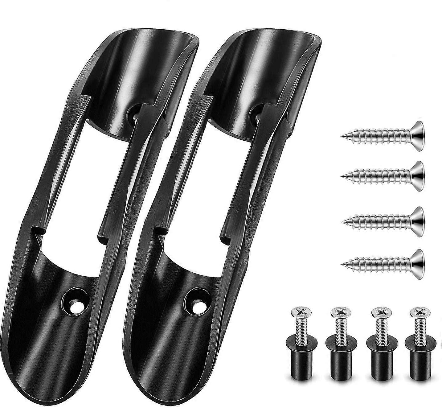 Kayak Paddle Holder Clips(Including Screws),Deck Mounted Universal Kayak Paddle Clip & Fishing Net Clip