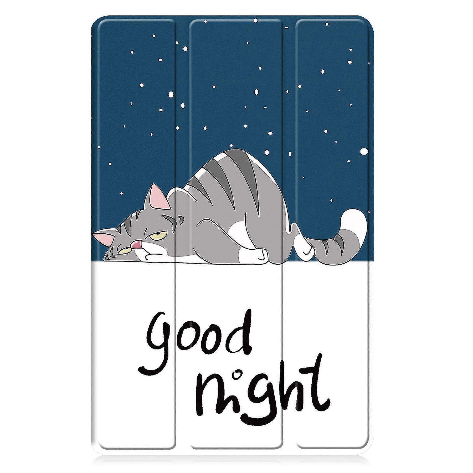 Samsung Galaxy Tab A9 Plus 11" 2023 Case, Slim Stand Hard Back Shell Protective Smart Cover with Auto Sleep Wake Feature, Lazy Cat