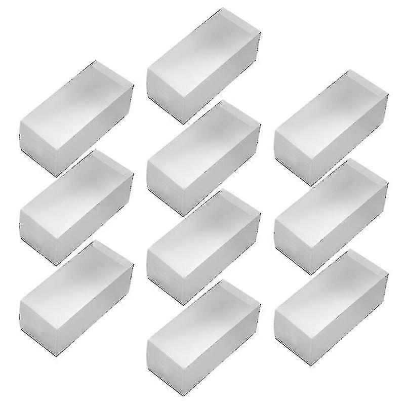 10pcs Transparent Nougat Boxes Cookies Biscuits Case Packaging Boxes For Bakery