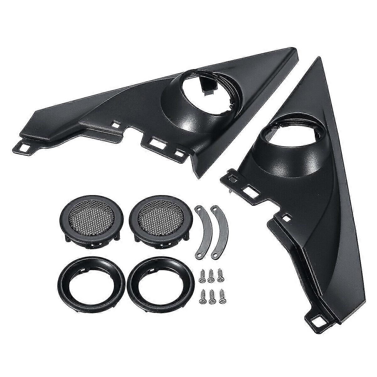 1.5 Inch Pair Front Pillar Althorn Tweeter Covers Car Tweeter Refitting Speaker Boxes Mounts For 2016-2019