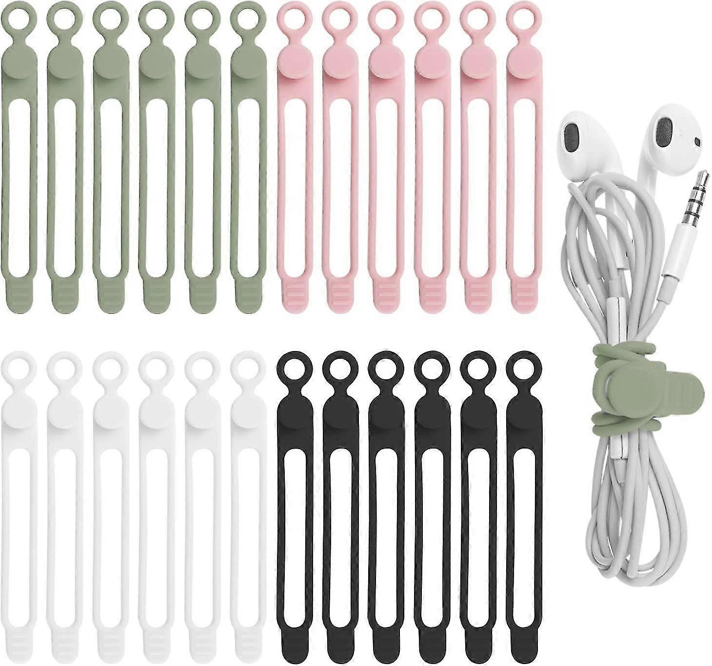 Silicone Cable Ties, Reusable