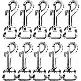 20pcs Snap Hooks for Dog Leash Collar Linking, Heavy Duty Swivel Clasp Eye Bolt Metal Buckle Trigger Clip for Spring Pet Buckle, Purse Bag Making, Ke