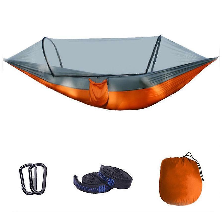 MIMIGO Camping Tree Hammock with Mosquito and Bug Netting - Parachute Lightweight Nylon - Portable Ultralight - for Indoor, Outdoor, Hiking, Camping,