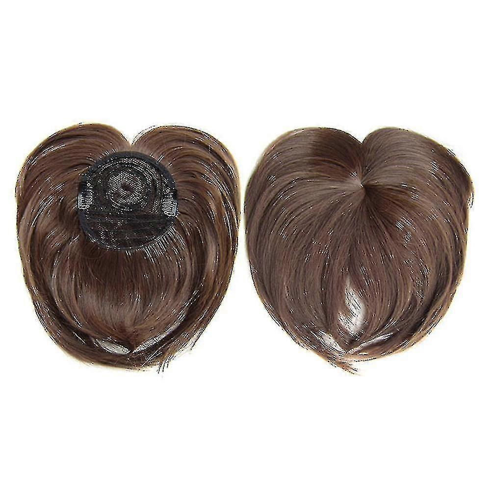 Clip-on Hair Topper Heat Resistant Fiber Hair Extension Wig Hairpiece For Women