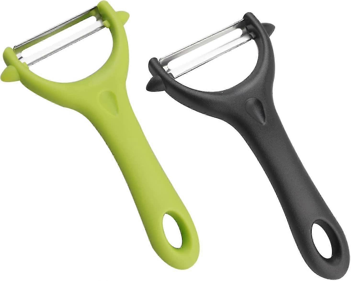 2 Pcs Y-shaped Swivel Potato Peeler