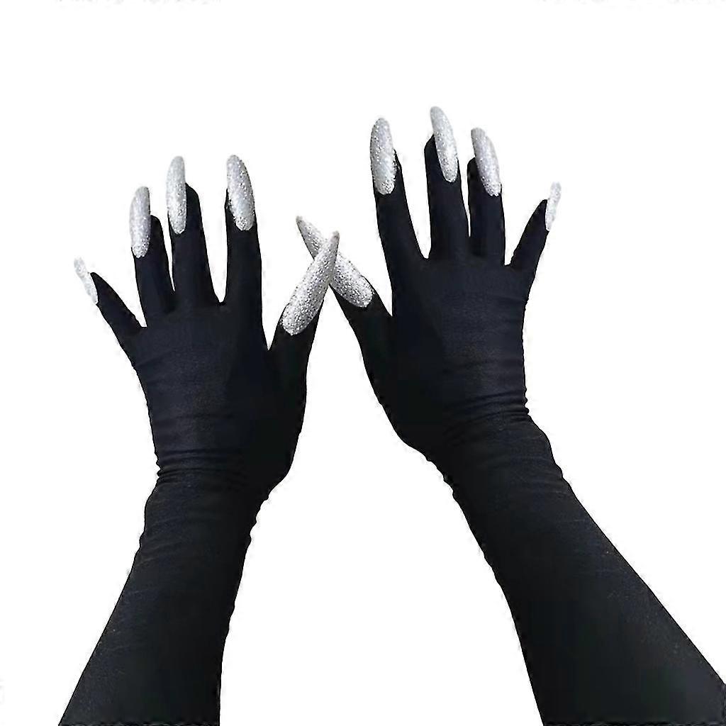 Scary Halloween Vampire Claw Gloves Long Nails Party And Masquerade Wear