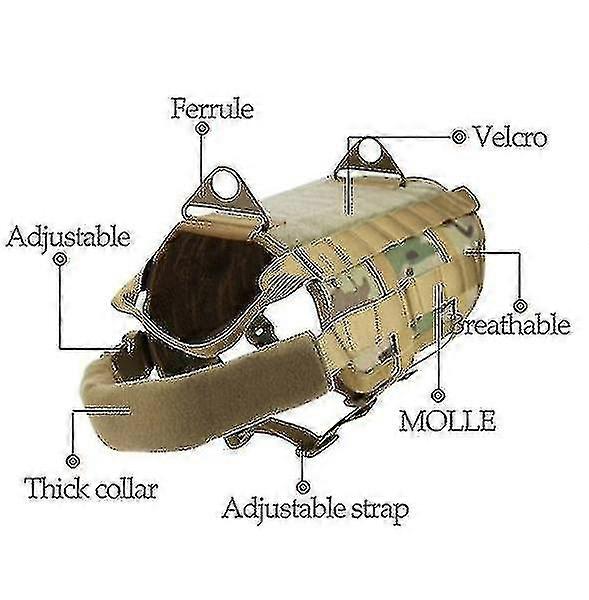 צבא טקטי כלב אפודים מגדיר צבאיים כלב בגדים אימון עומס נושאת רתמה כלב אימון כלבים הצלה רתמת אפוד רכיכה