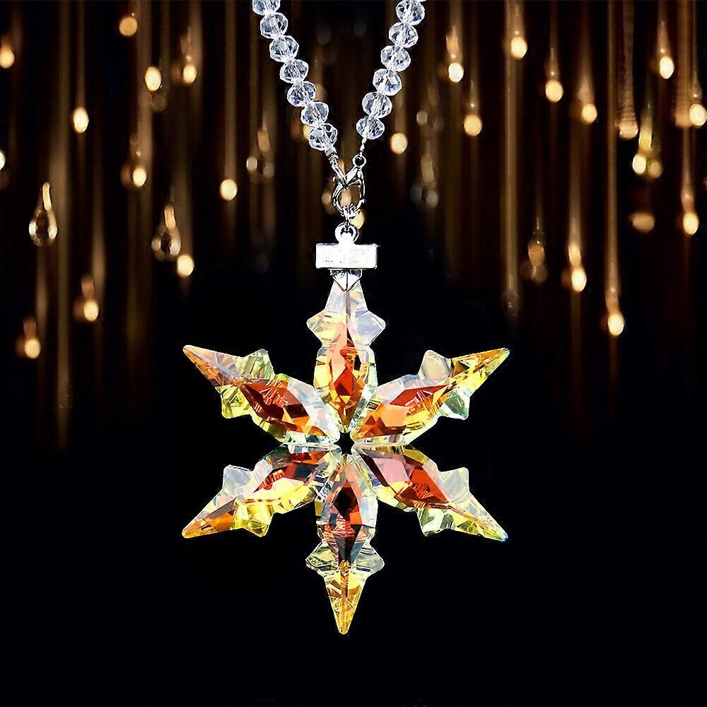 Fengshui à facettes prisme Suncatcher lustre Aurora AB étoile flocon de neige cintre de voiture