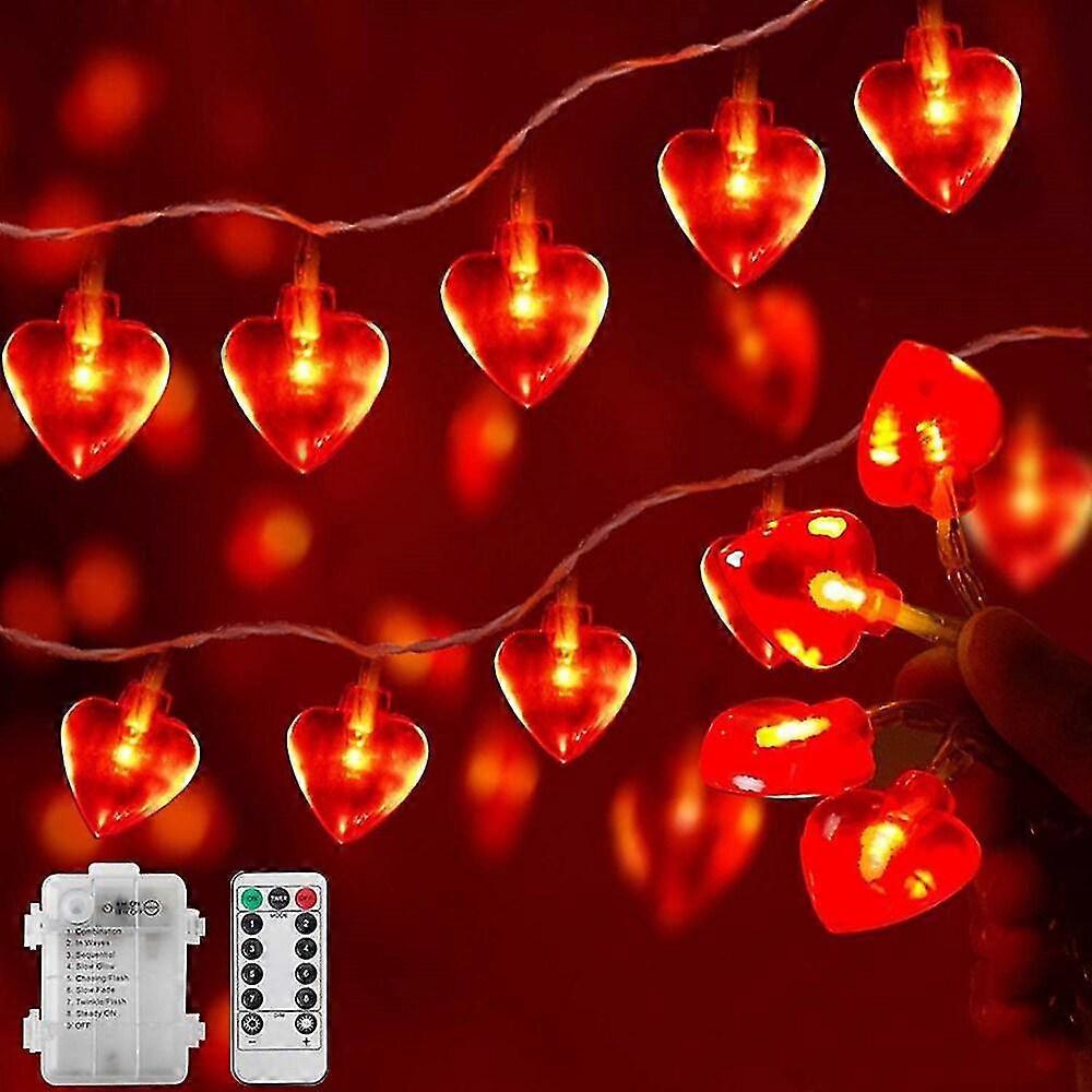 Valentine Lights Heart Shape 3m String Lights 20leds with Remote Controller Romantic Fairy Garland L