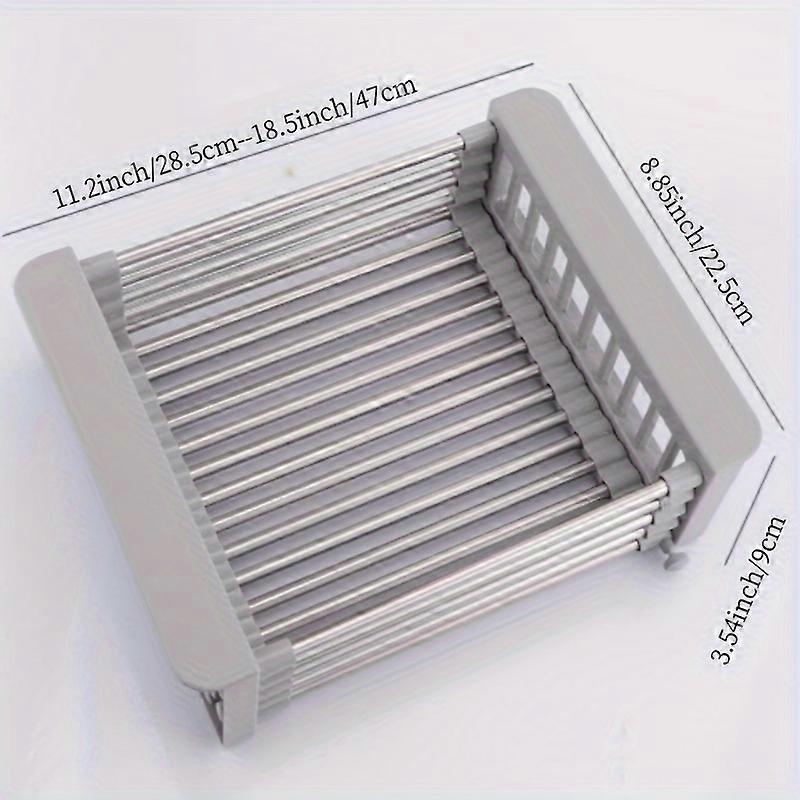 1pc, Colander Strainer, Extendable Colander, Retractable Drain Basket, Baskets Over The Sink, Sink Strainers For Kitchen, Draining Strainer, Sink, Kit