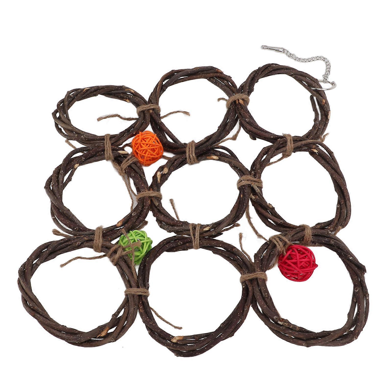 Bird Climbing Net for Parrots Cockatoos Macaws African Greys and Budgies in Sepak Takraw Style