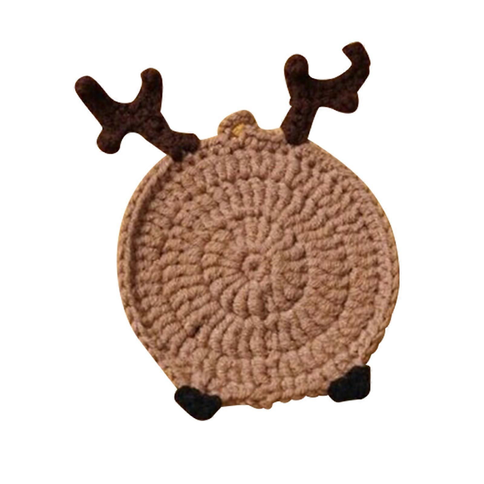 Creative Knitted Desktop Turtle Coaster For Coffee Table Tabletop Protection Home Decor
