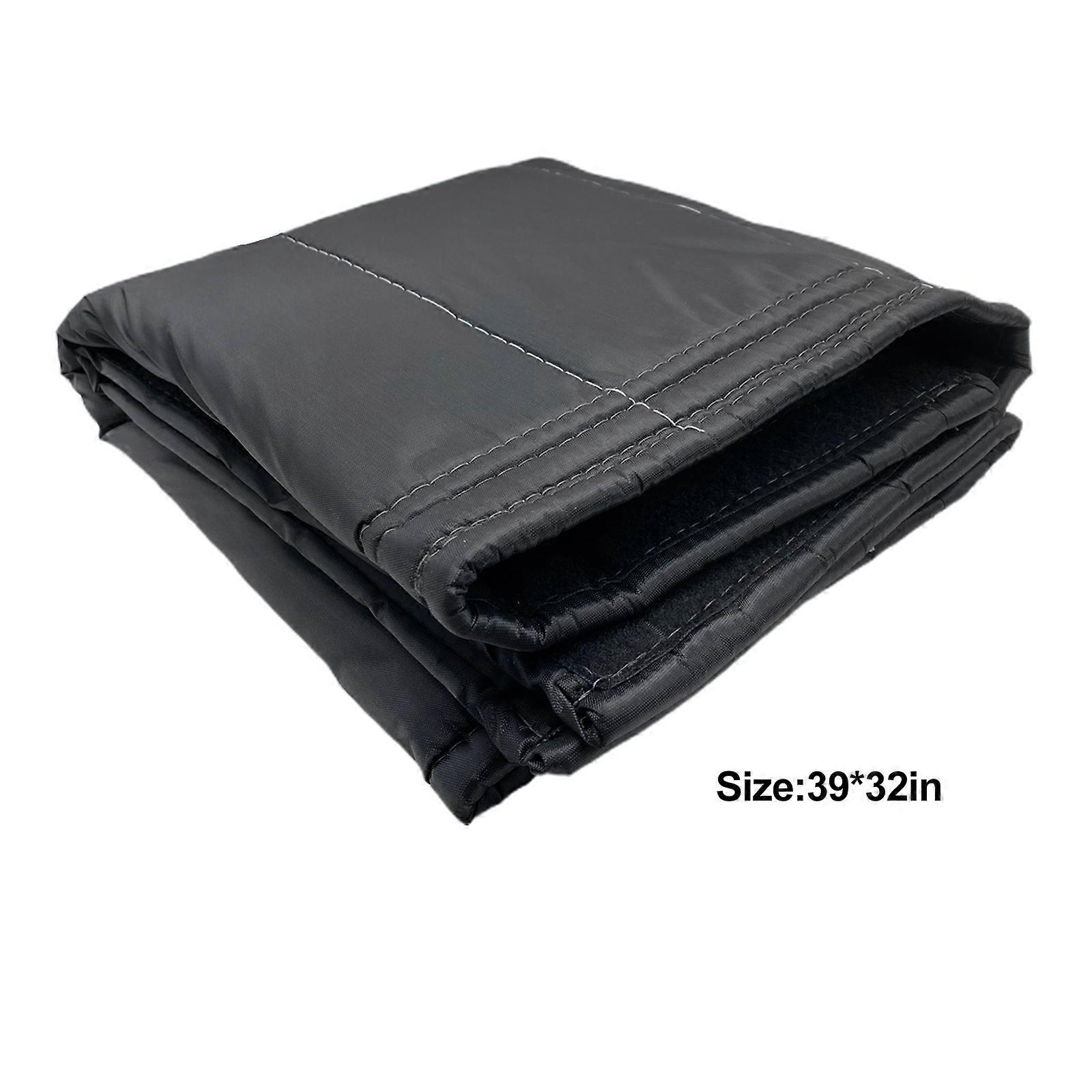 100%新しい、39 * 32インチ/ 45 * 34インチ/ 51 * 39暖炉ブランケット暖炉ドラフトガードカバー省エネと環境保護ブラック