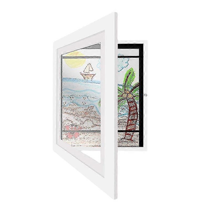 Kids Art Display Frame - My Little Davinci Wooden Picture Frame - Holds 20 Sheet Artworks