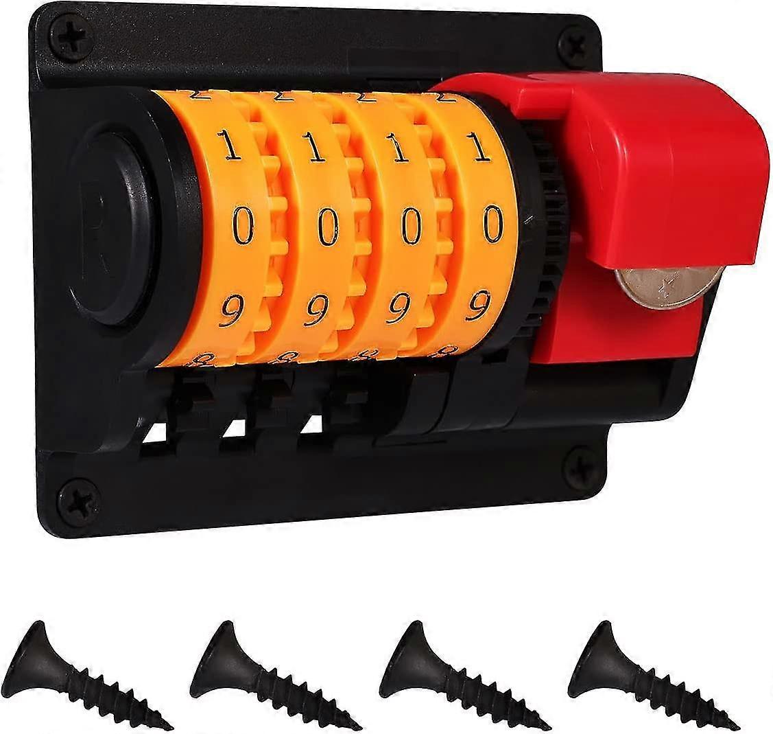 Bottle Opener Wall Mounted, Bottle Opener Beer Counter Bottle Openers With Precise Numbers Counting For Kitchen Bar Restaurant Beer Lover Gift (orange