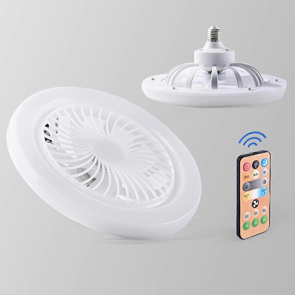 E27 Ceiling Fan with Lights Remote Control LED Fan Light, Adjustable Wind Speed Fan for Home Bedroom Dormitory Office