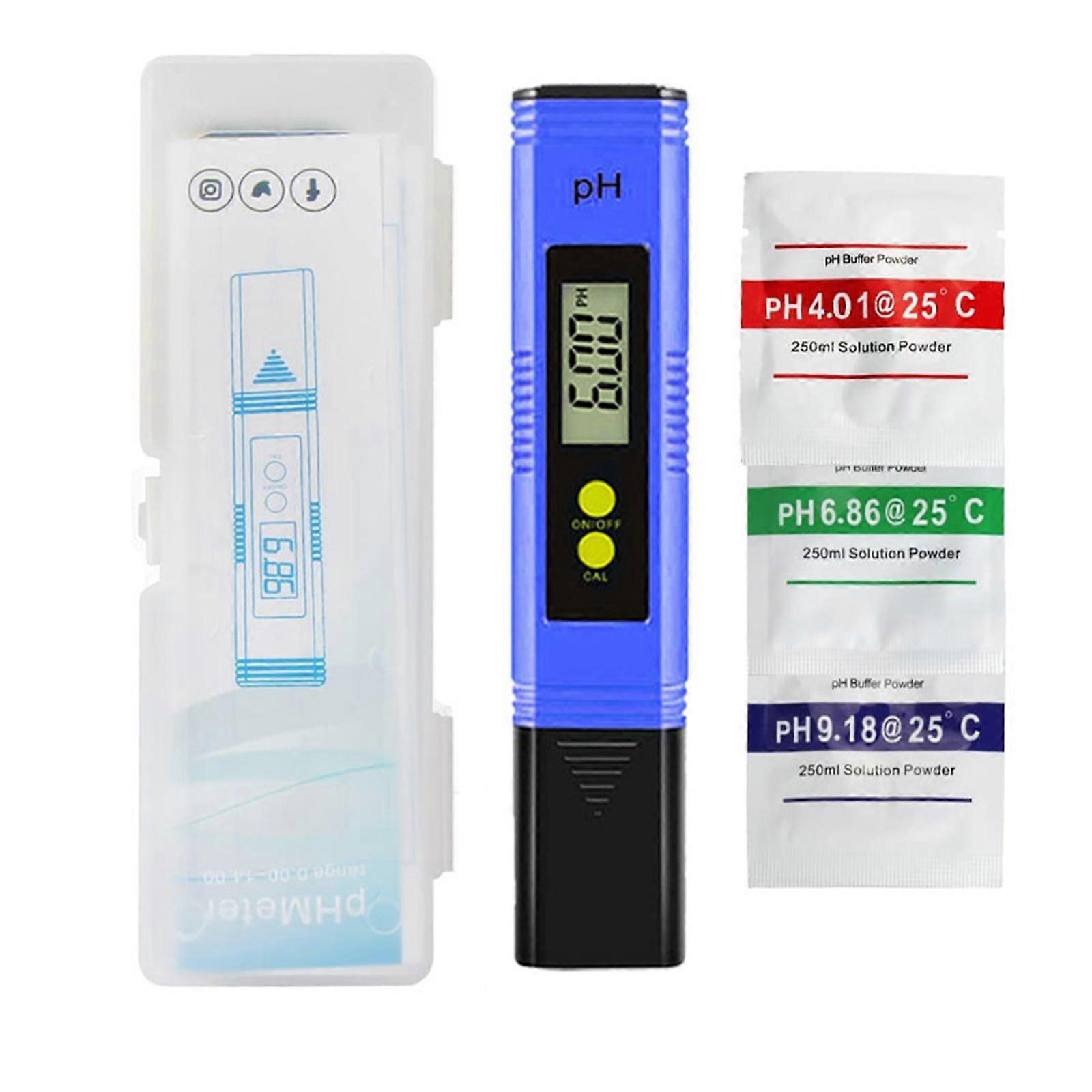 PH Meter for Water, Digital PH Meter 0.01 Resolution High Accuracy pH Tester with LCD, 0-14PH Measurement Range