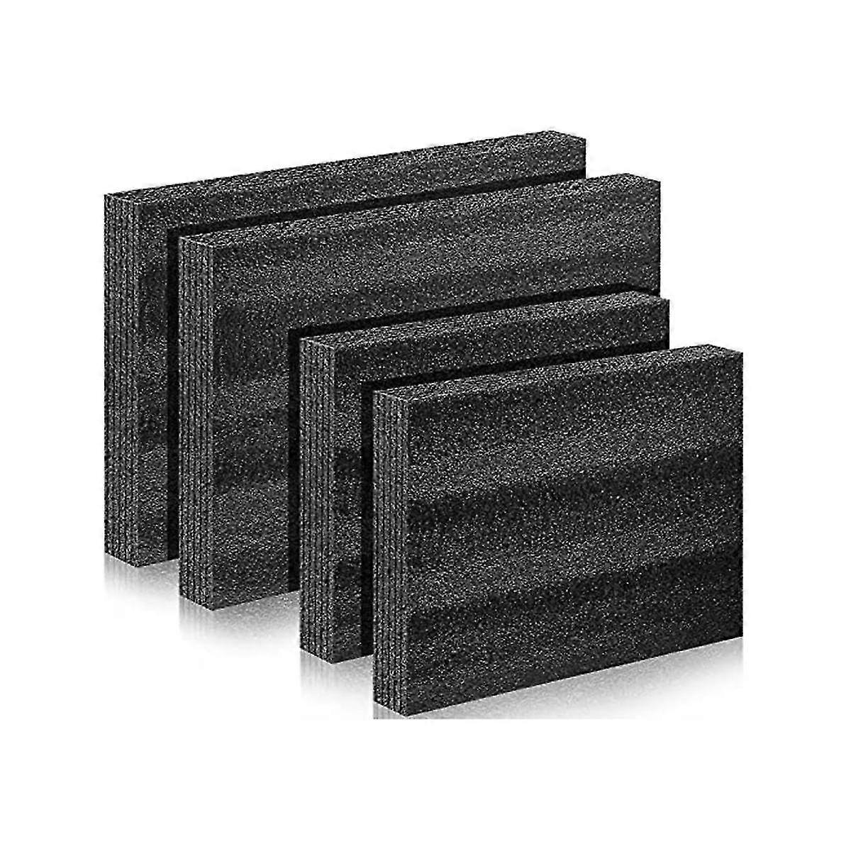 4 Pcs Customizable Polyethylene Foam Packing Foam Inserts For Cases Tool Foam Black Foam Sheet For