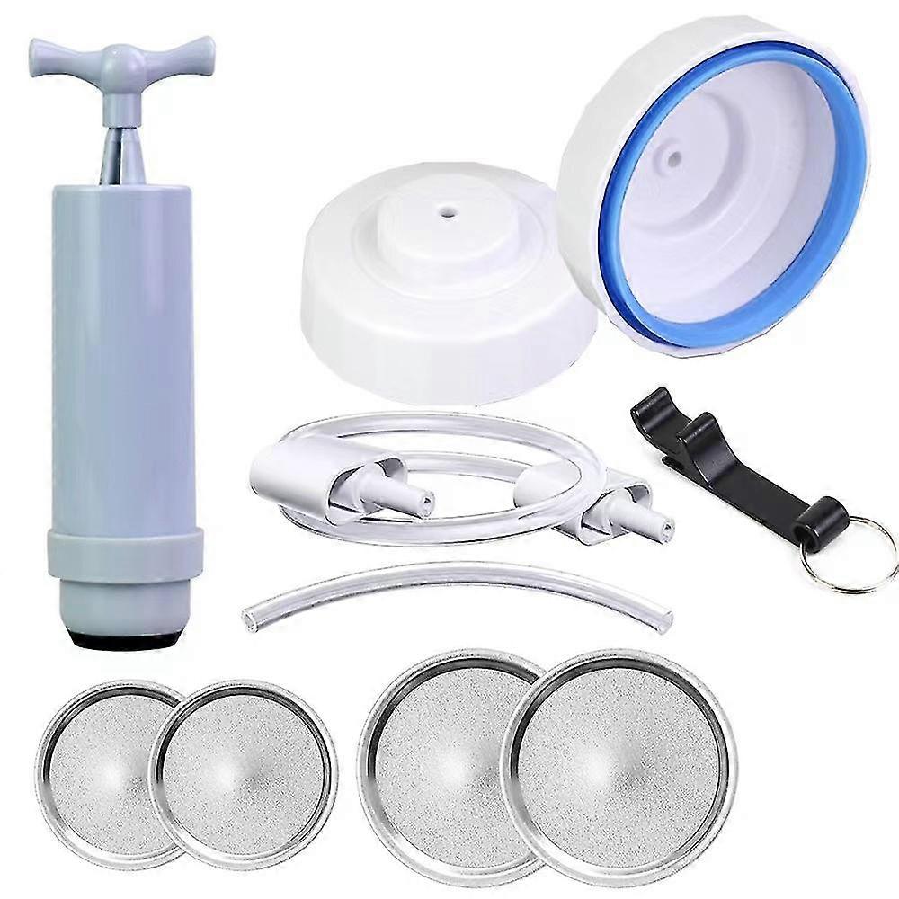 Jar Sealer With Accessory Hose And Attachment For Wide And Regular Mouth