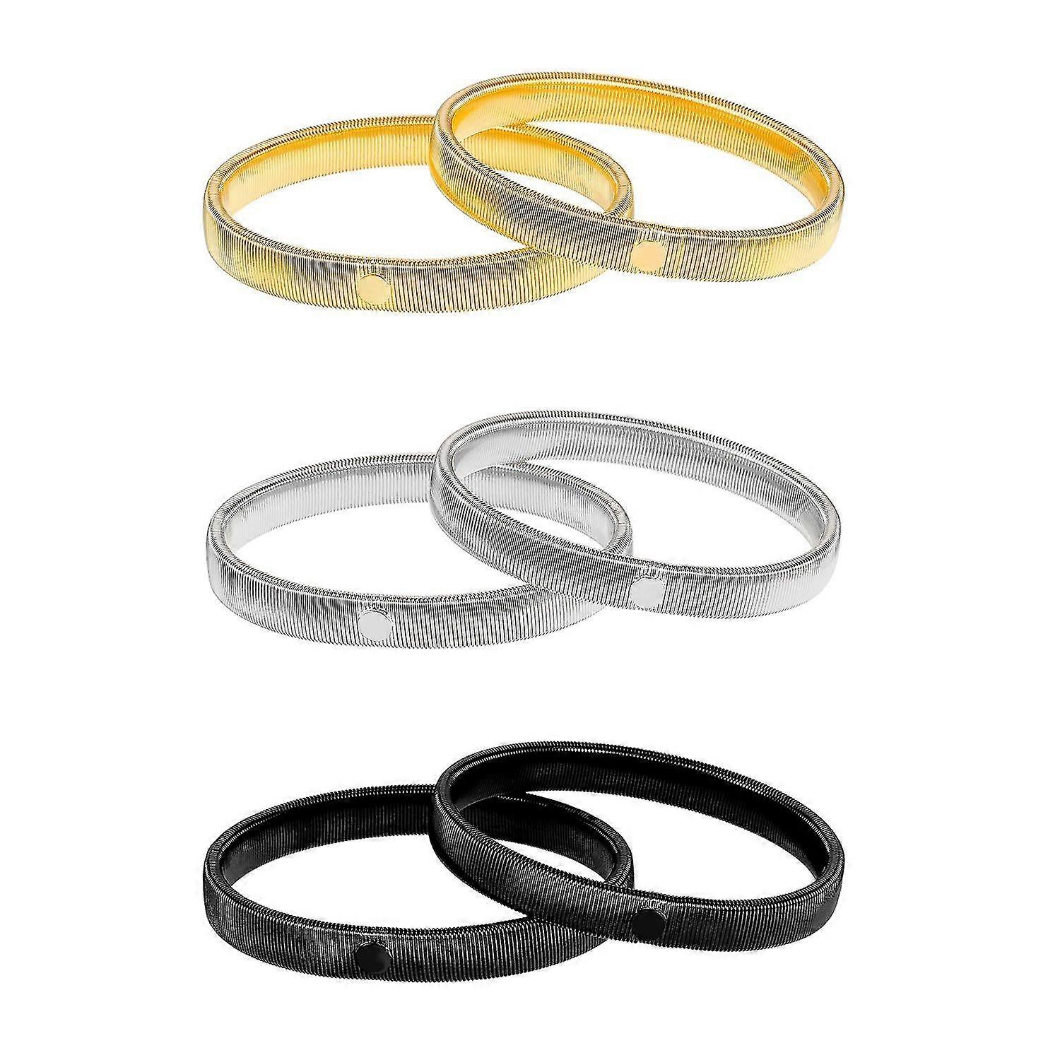 3組スリーブガーター 滑り止めシャツスリーブホルダーガーター ストレッチメタルアームバンドスリーブ レディース メンズ