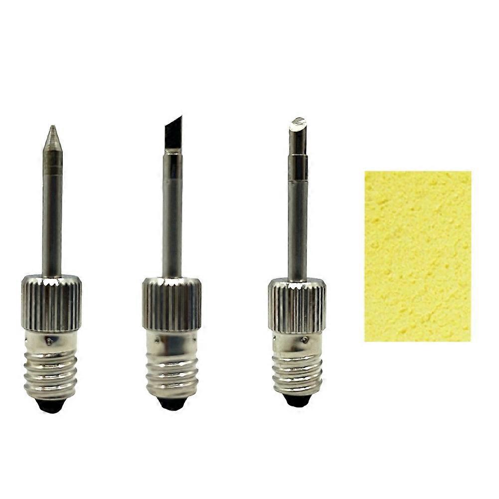 3Pcs Brass Soldering Tips USB Soldering Iron Head Welding Soldering Tips for E10 Interface Solderin